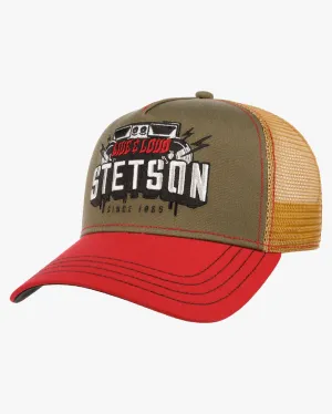 Stetson Festival Live Loud Trucker Cap - Red / Olive