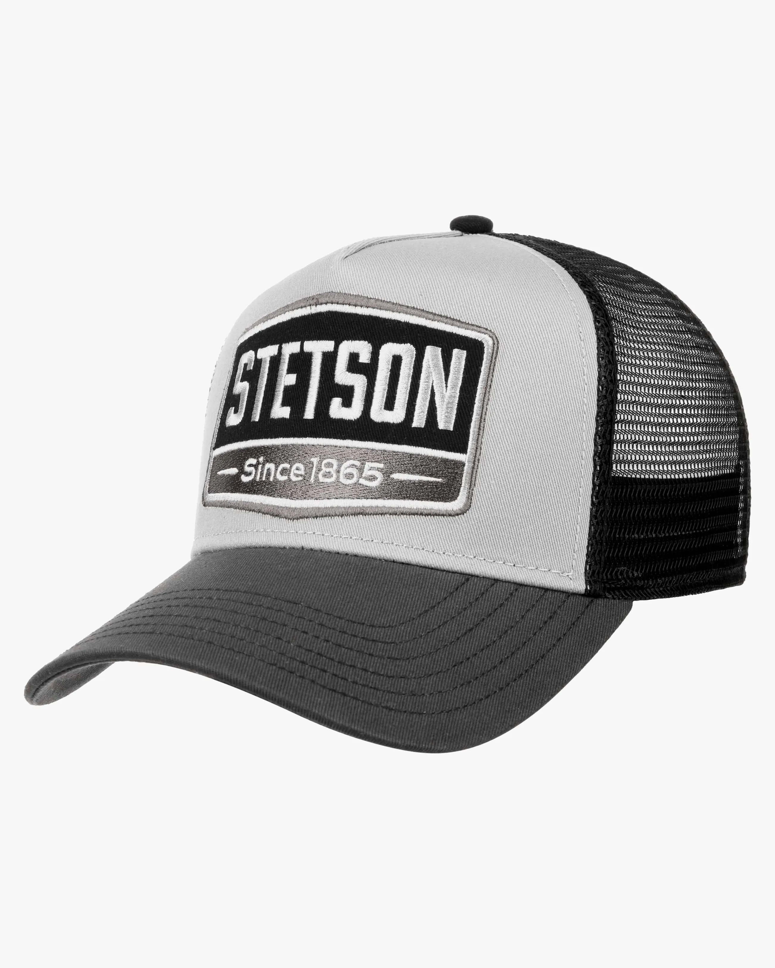 Stetson Gasoline Trucker Cap - Grey / Black