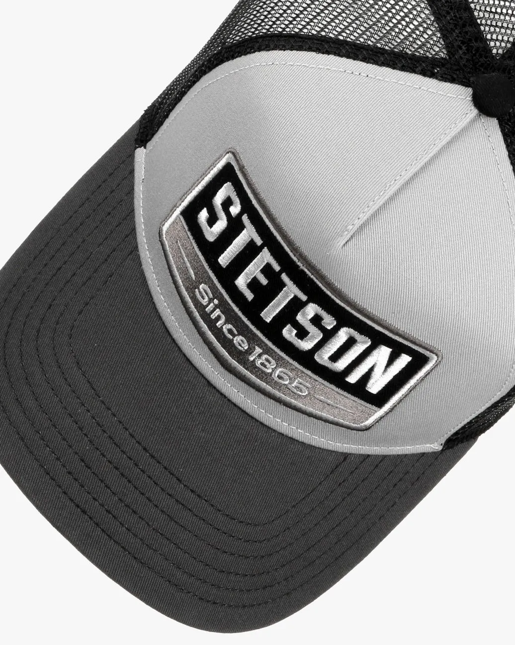 Stetson Gasoline Trucker Cap - Grey / Black