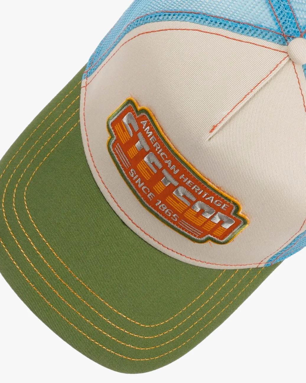 Stetson Lightning Trucker Cap - Green / Light Khaki