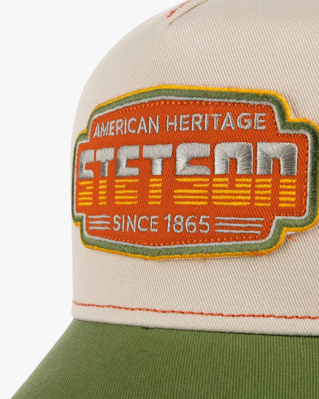 Stetson Lightning Trucker Cap - Green / Light Khaki