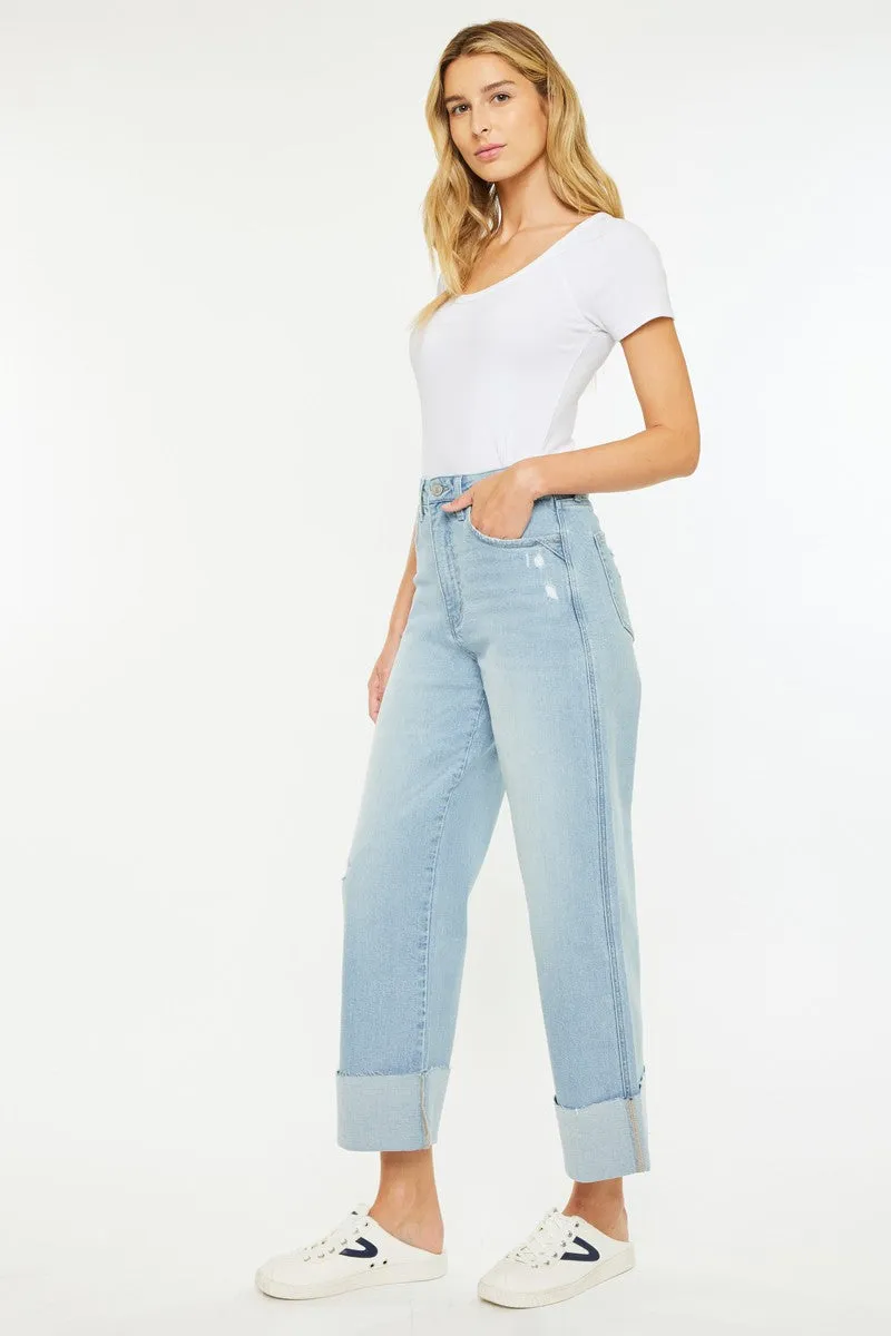 Sully 90's Cropped Wide Leg Jeans