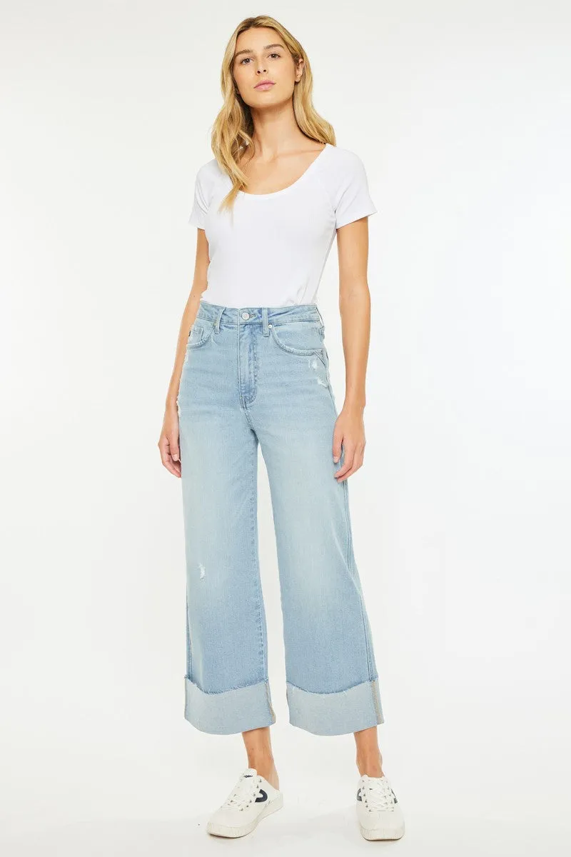 Sully 90's Cropped Wide Leg Jeans