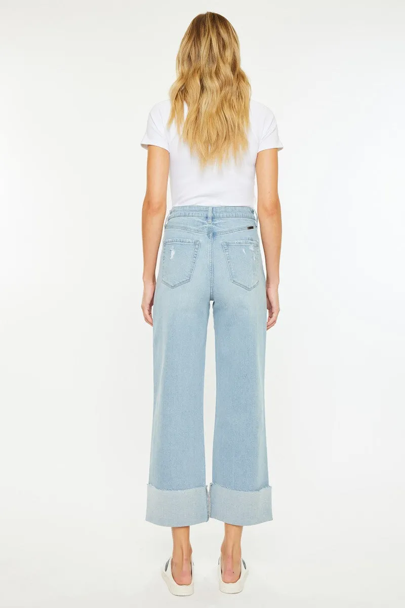 Sully 90's Cropped Wide Leg Jeans