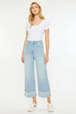 Sully 90's Cropped Wide Leg Jeans