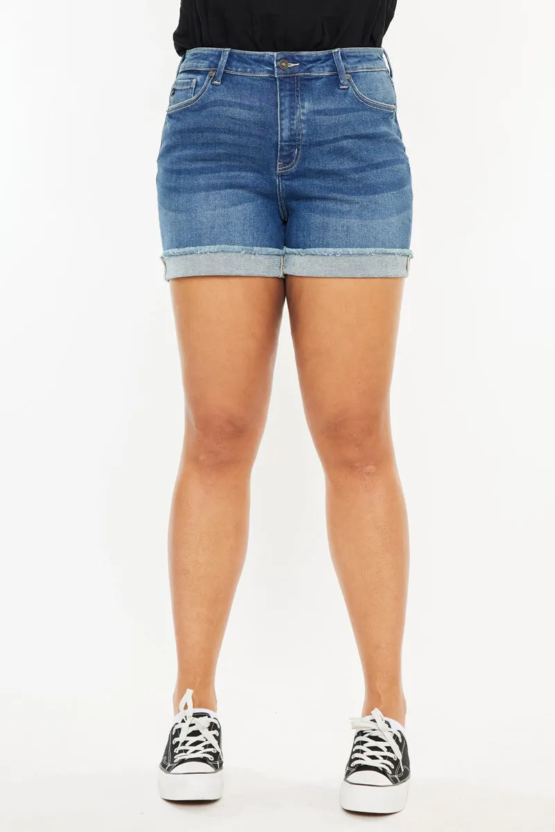 Sunny High Rise Shorts (Plus Size)