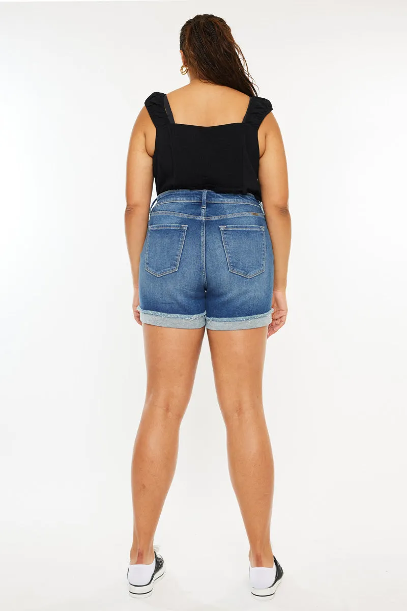 Sunny High Rise Shorts (Plus Size)