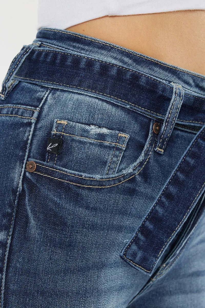 Sunny Ultra High Rise Belted Ankle Skinny Jeans