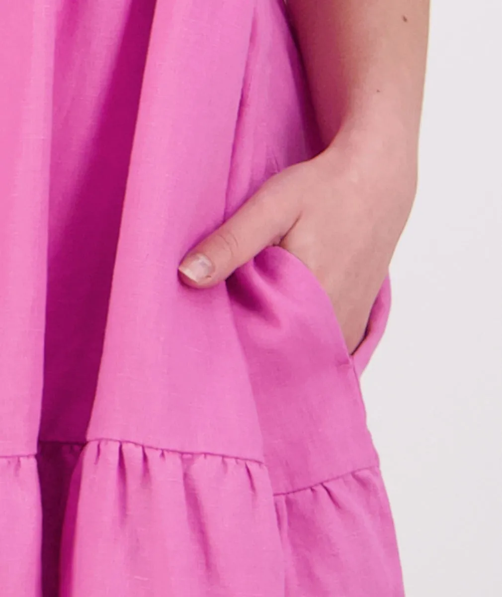 Swanndri St Clair V2 Midi Dress Raspberry