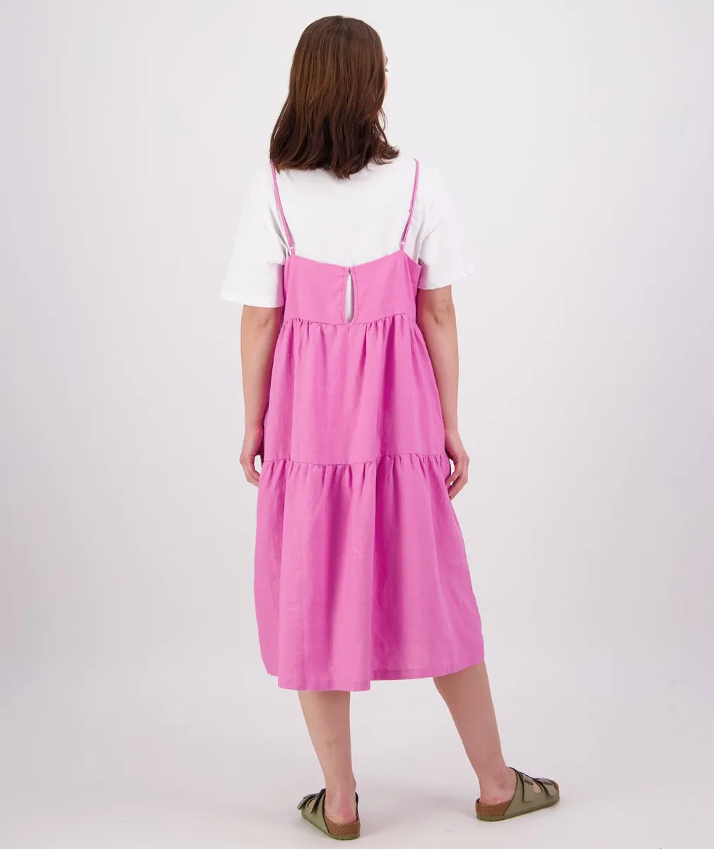Swanndri St Clair V2 Midi Dress Raspberry