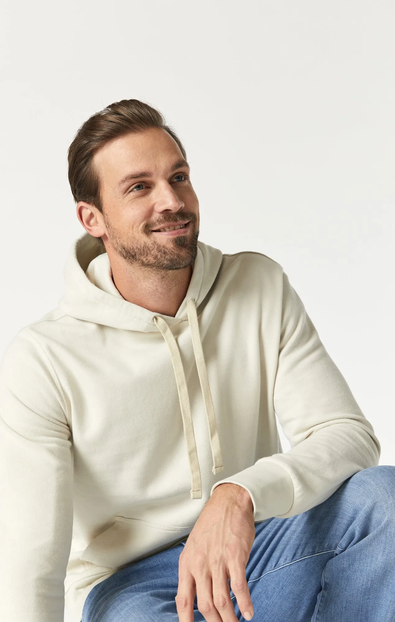 SWEATSHIRT IN TOFU NATURAL DYE