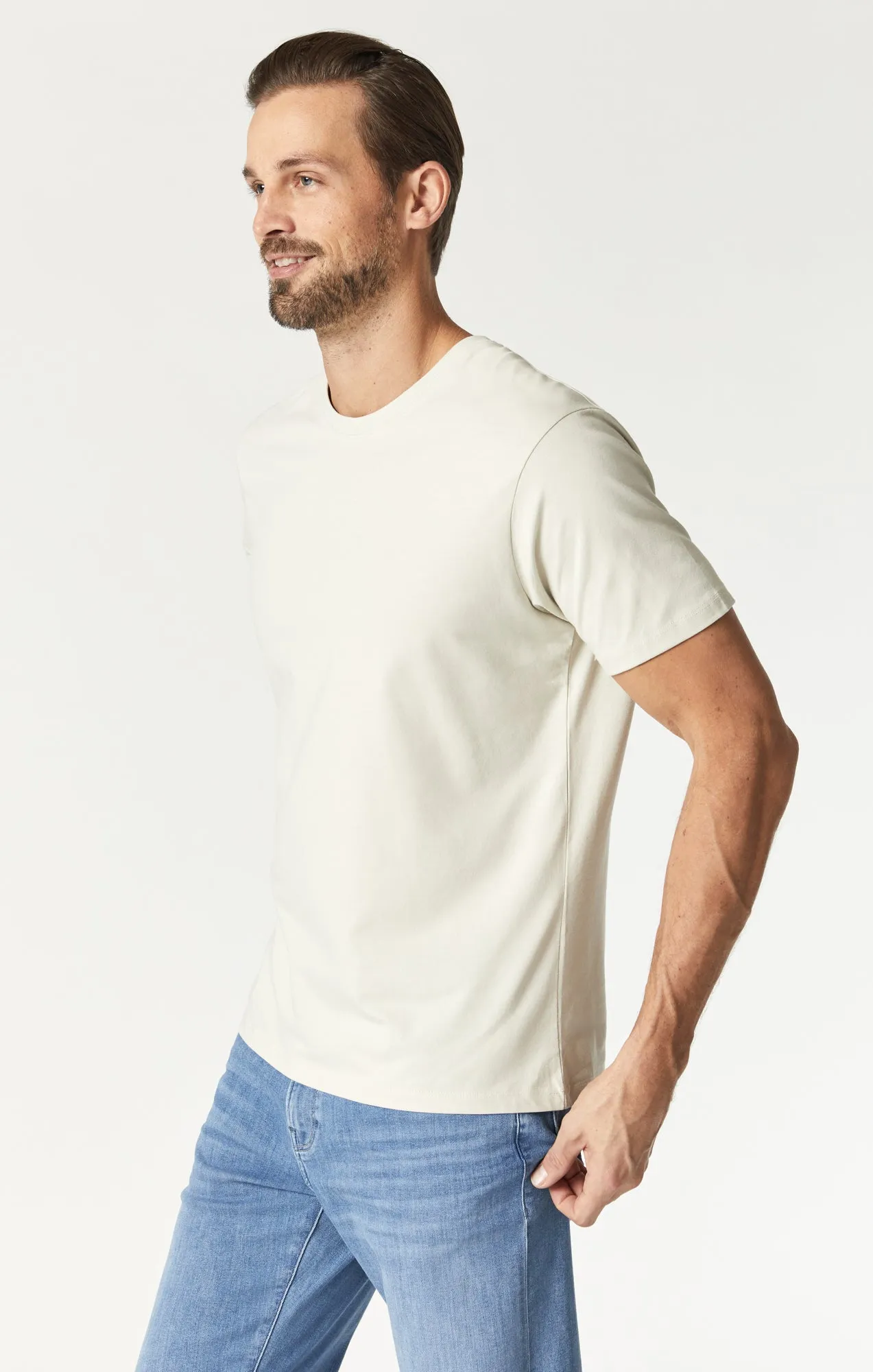 T-SHIRT IN TOFU NATURAL DYE