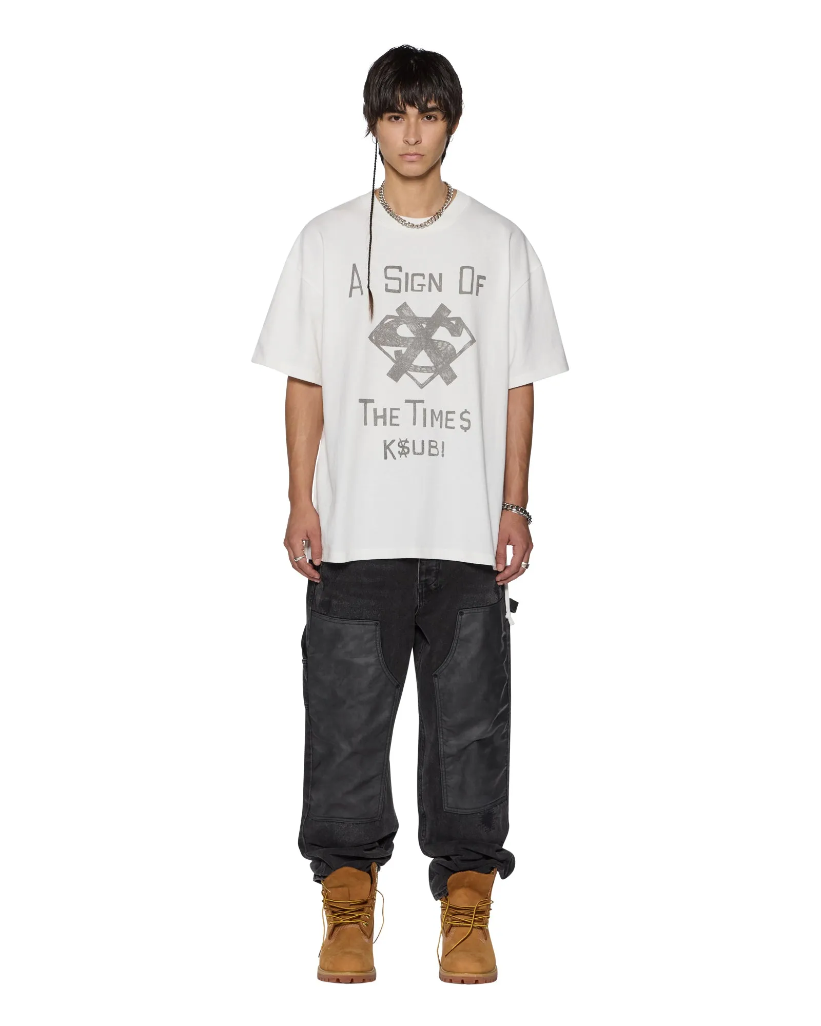THE SIGN EKCESS SS TEE ANTIQUE WHITE