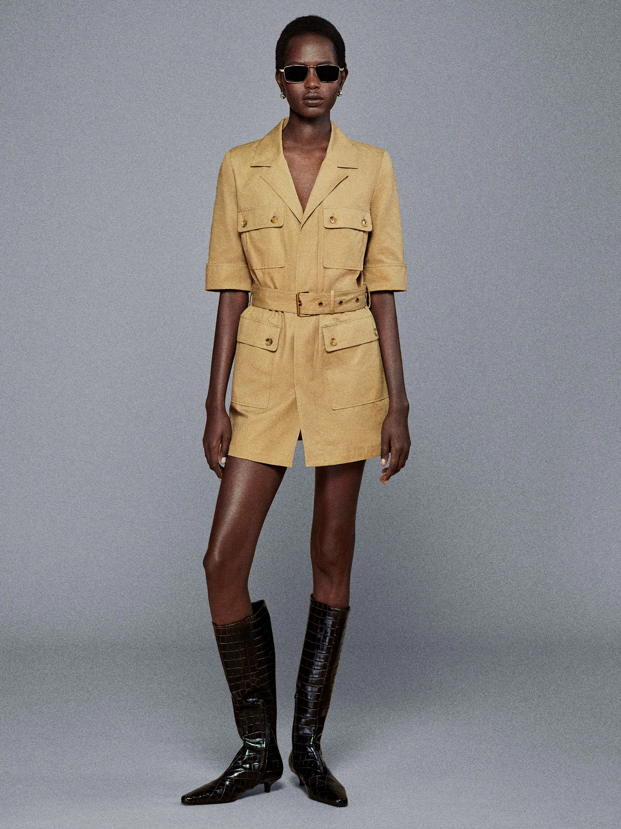 The Utility Dress -- Khaki Tan