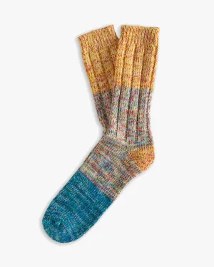 Thunders Love Charlie Collection Socks - Strange Blue / Yellow Mix