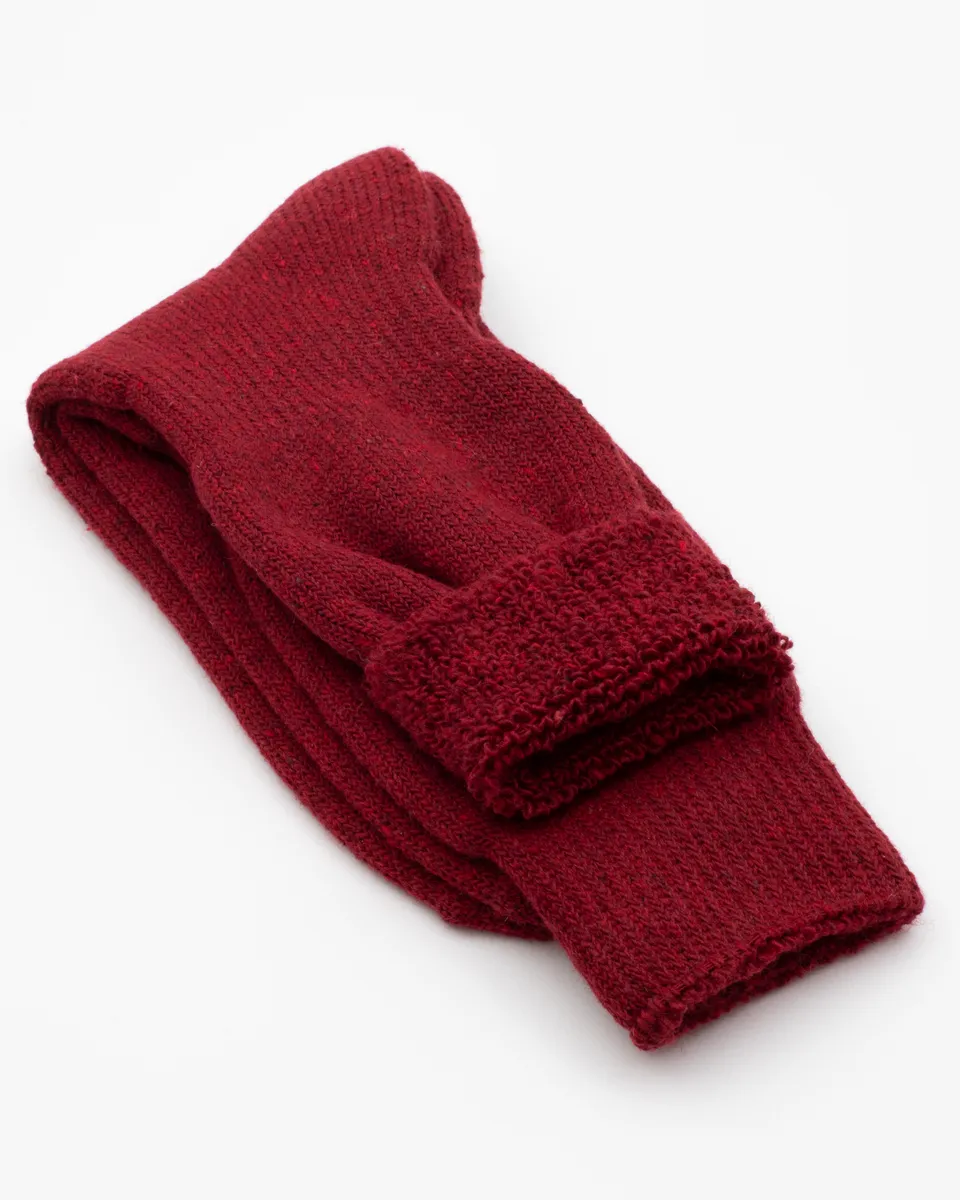 Thunders Love Outdoor Collection Recycled Wool Socks - Dark Red