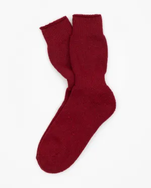 Thunders Love Outdoor Collection Recycled Wool Socks - Dark Red