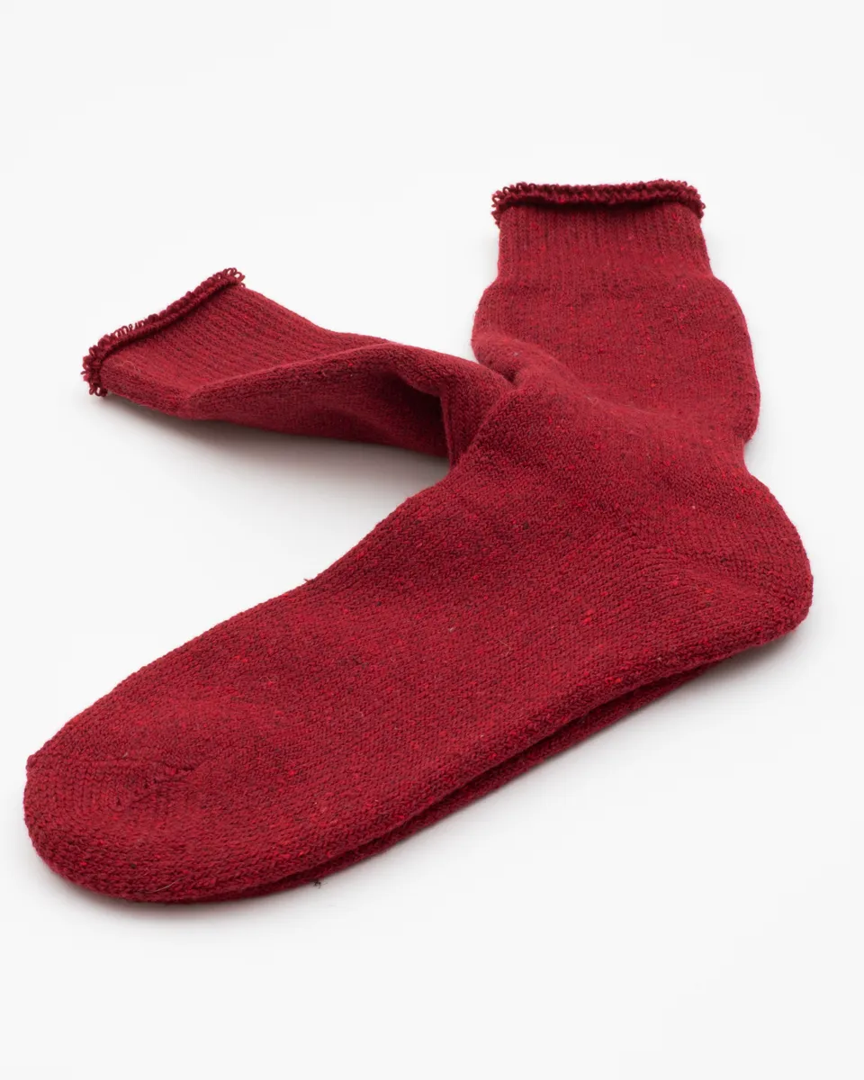 Thunders Love Outdoor Collection Recycled Wool Socks - Dark Red
