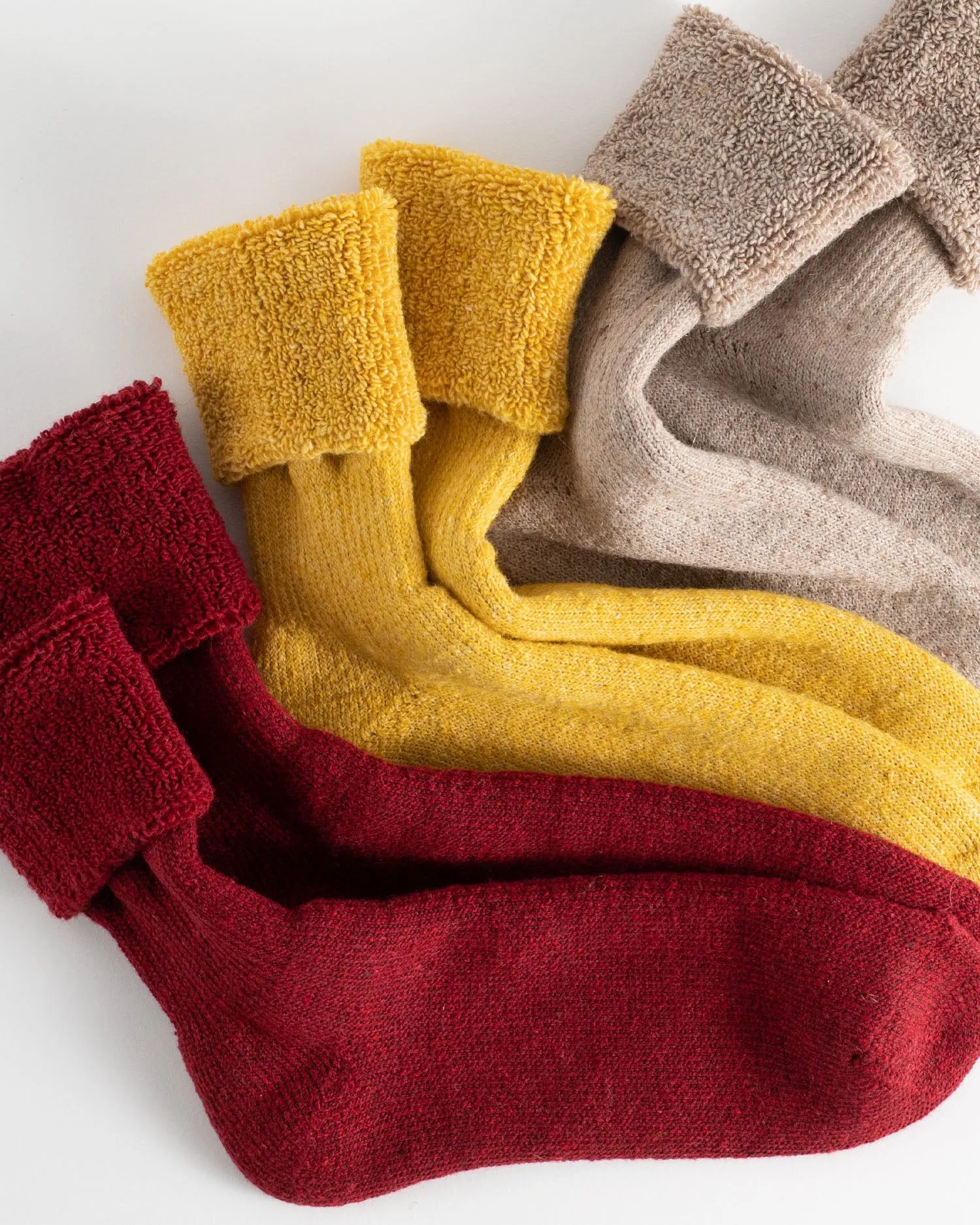 Thunders Love Outdoor Collection Recycled Wool Socks - Yellow
