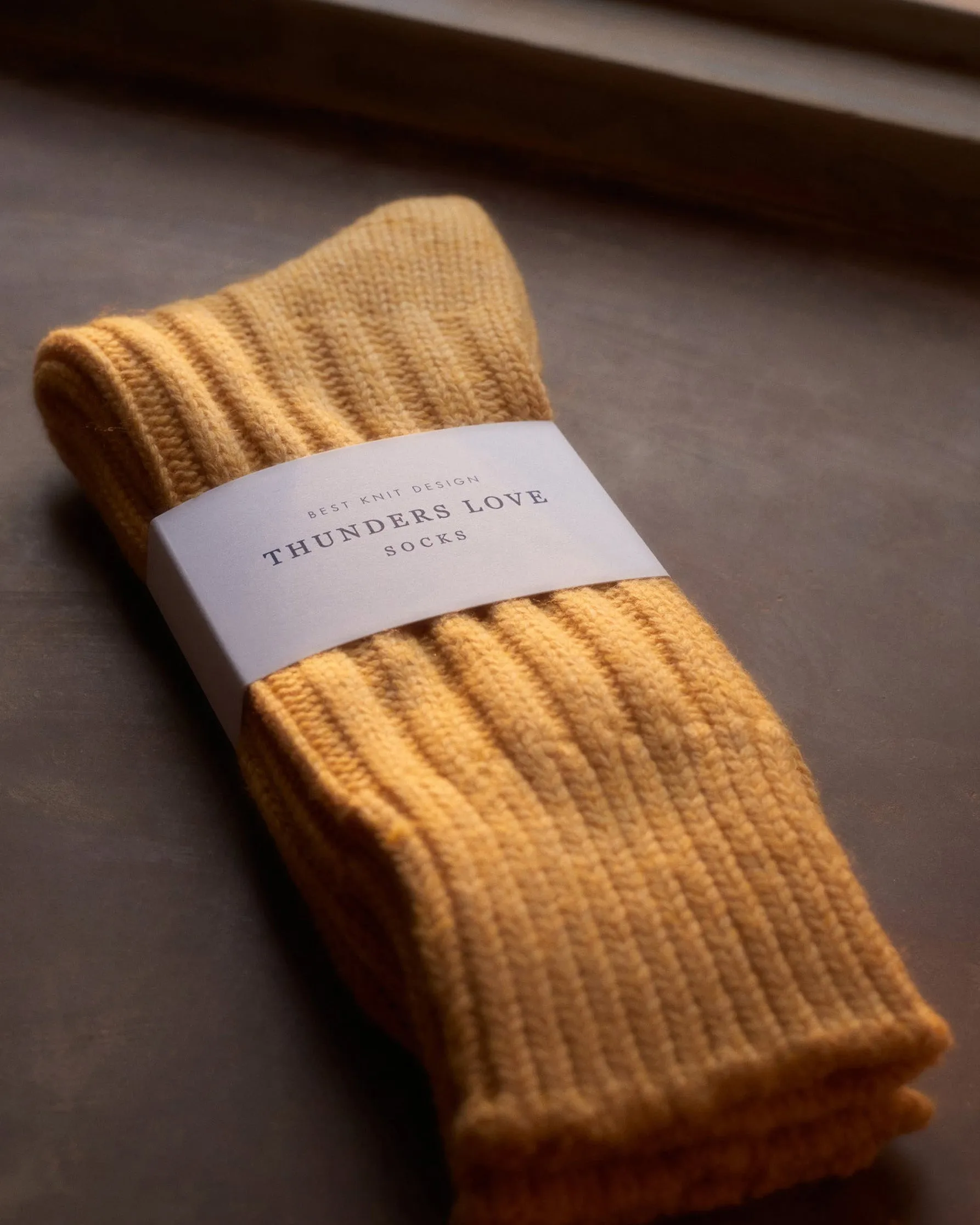 Thunders Love Wool Collection Socks - Solid Soft Yellow
