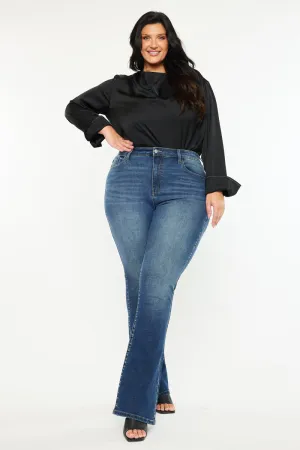 Tiffany High Rise Skinny Bootcut Jeans (Plus Size)