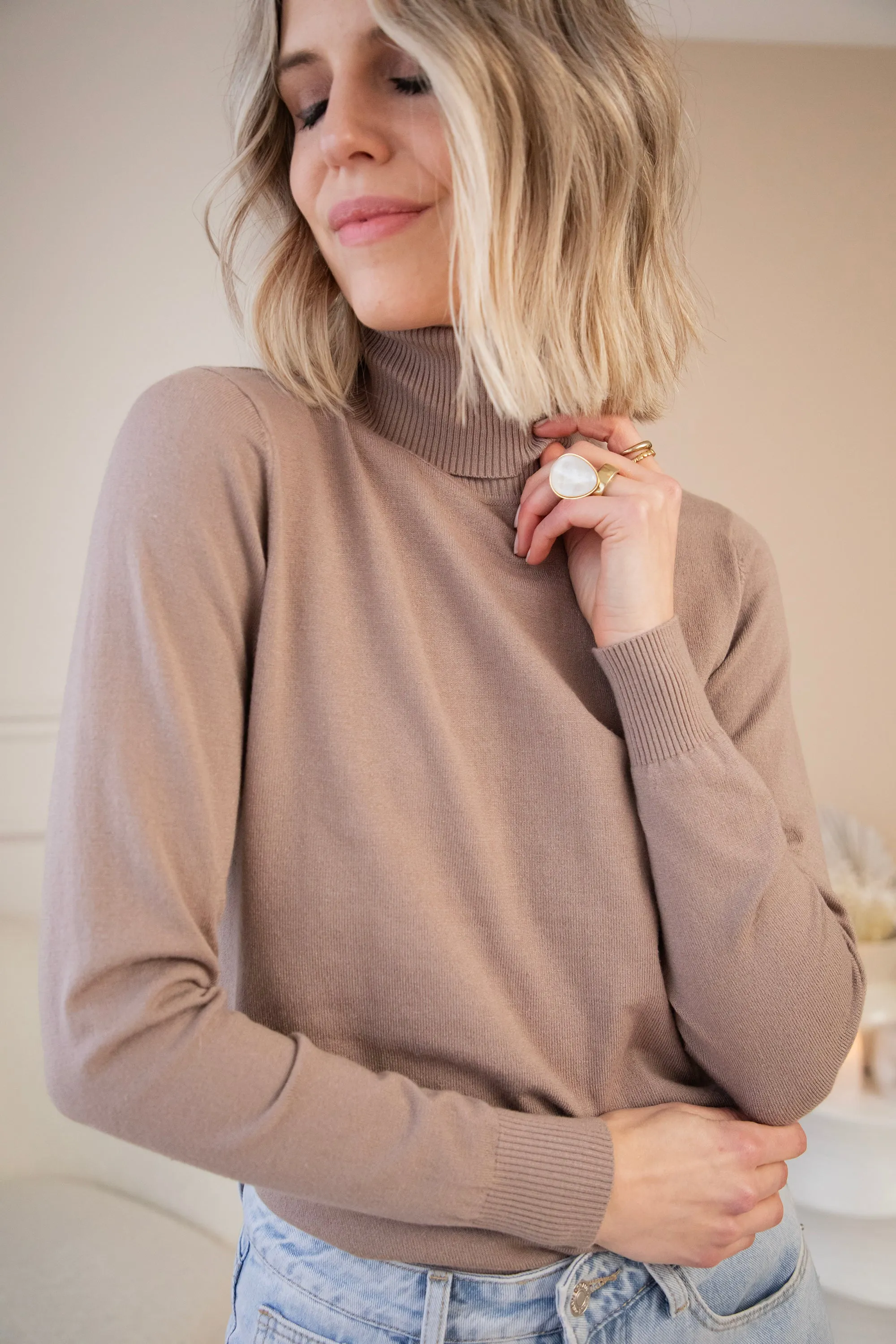 Tonya Turtle Taupe - Trui