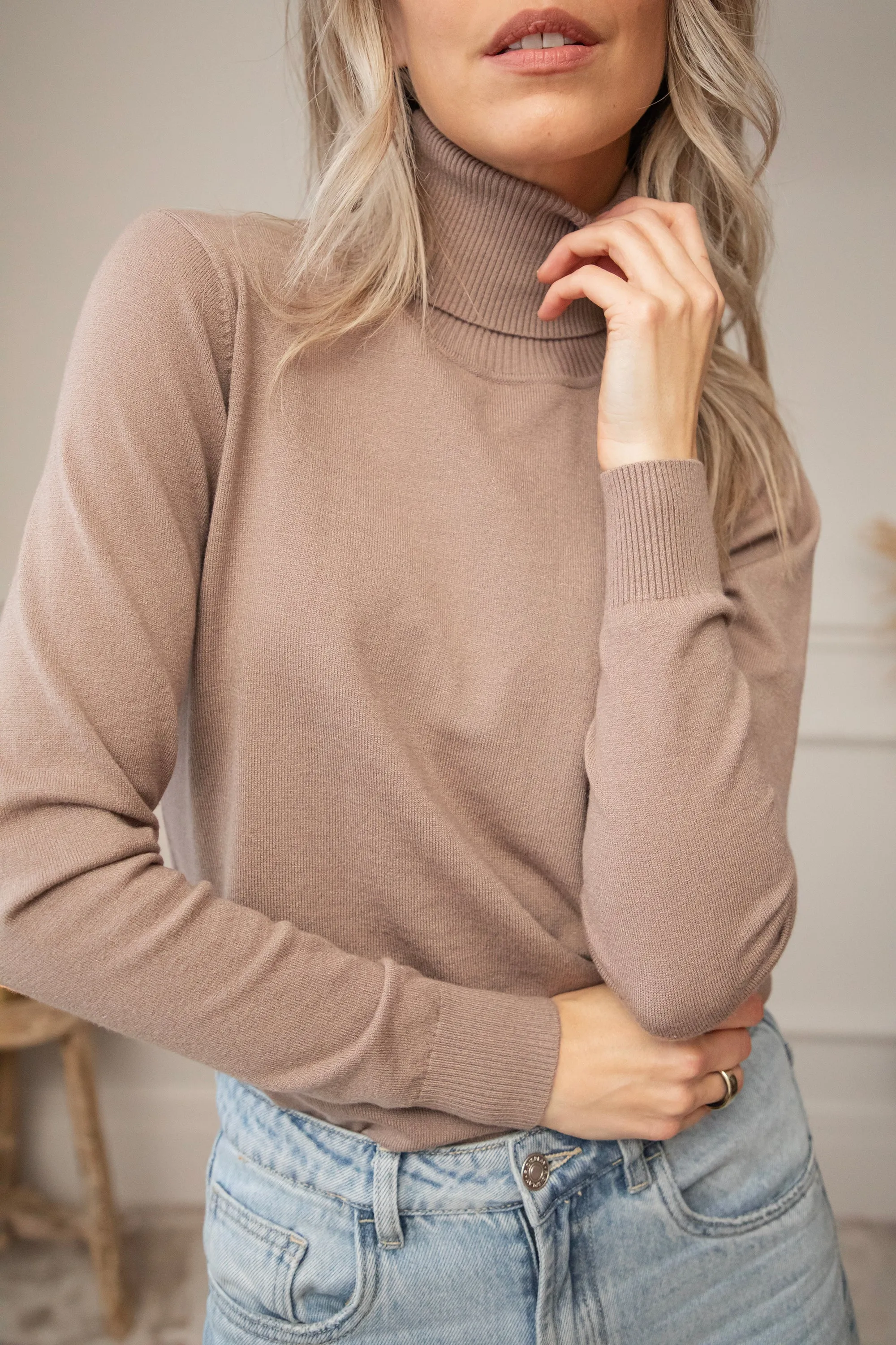 Tonya Turtle Taupe - Trui