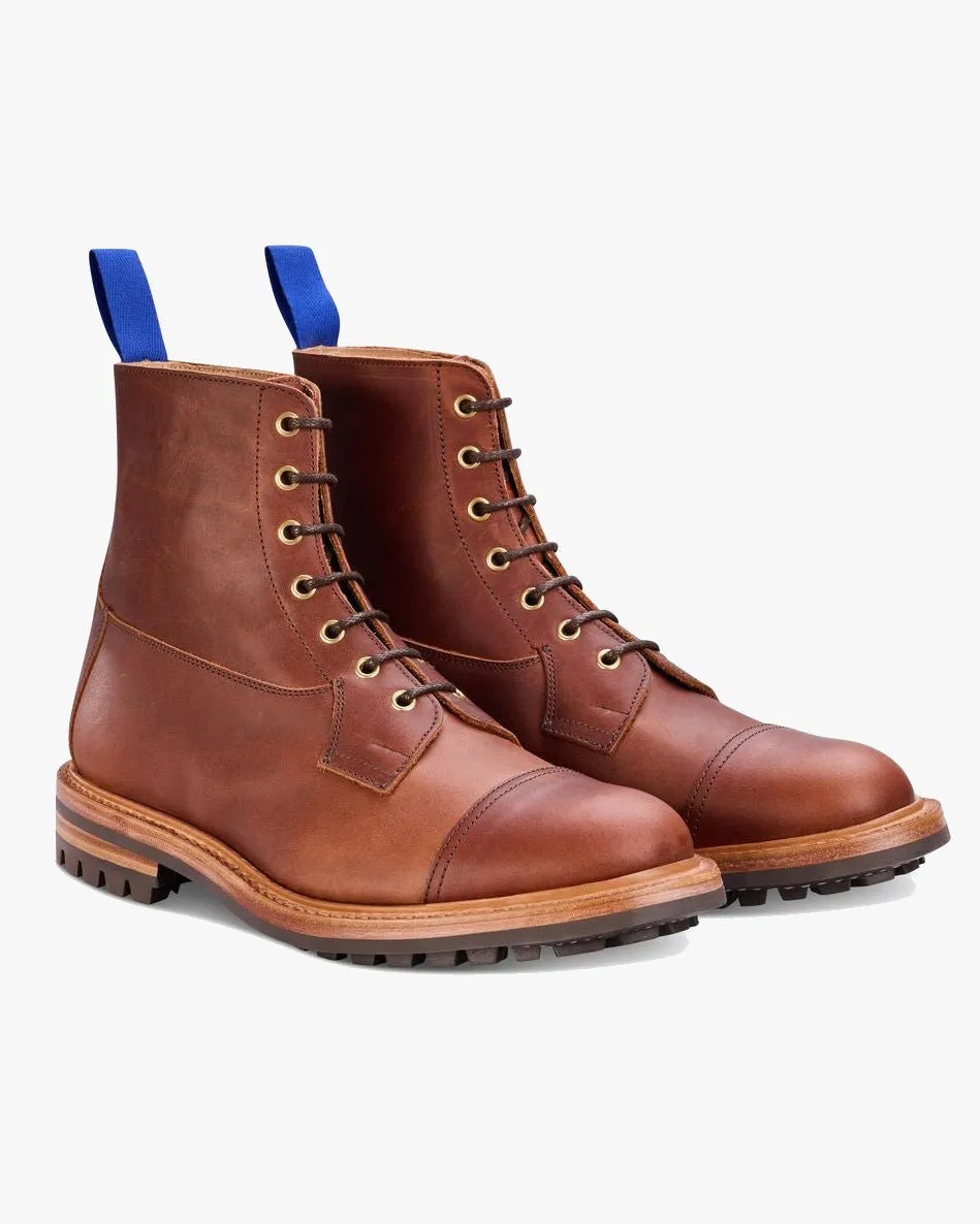 Trickers Allan Toe Cap Boot - Whisky Pampus / Commando Sole