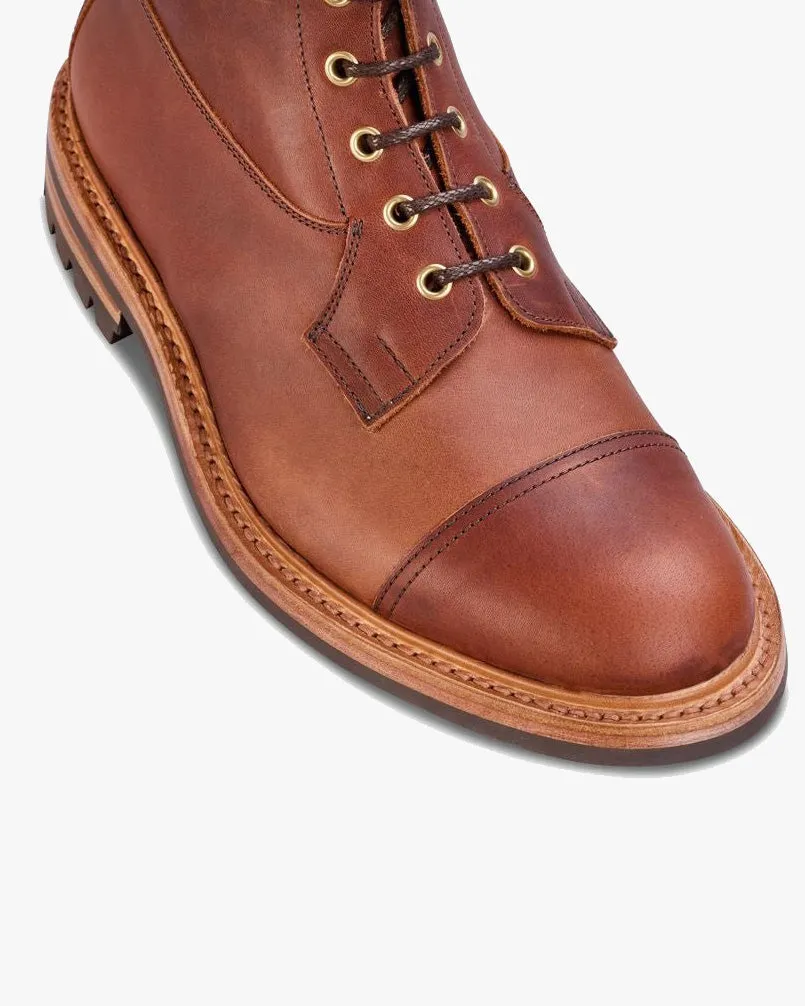 Trickers Allan Toe Cap Boot - Whisky Pampus / Commando Sole