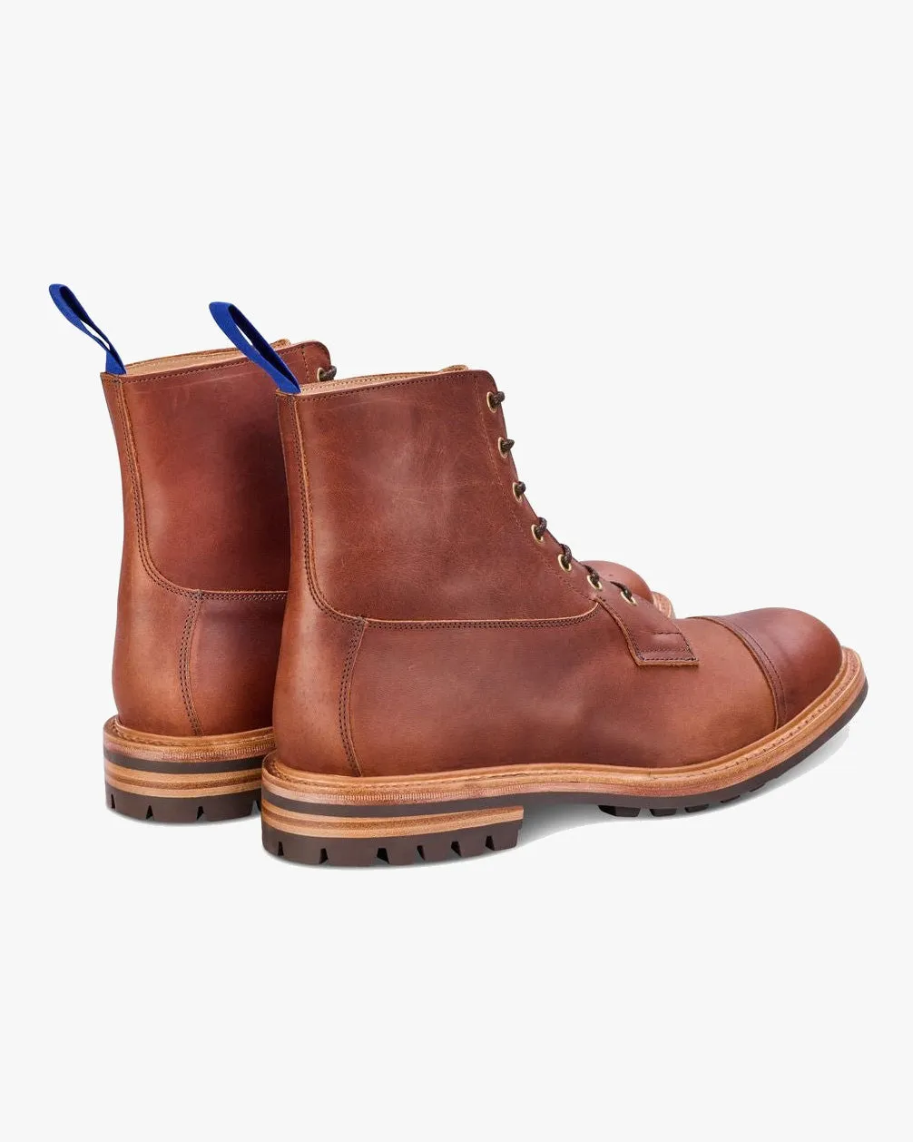 Trickers Allan Toe Cap Boot - Whisky Pampus / Commando Sole