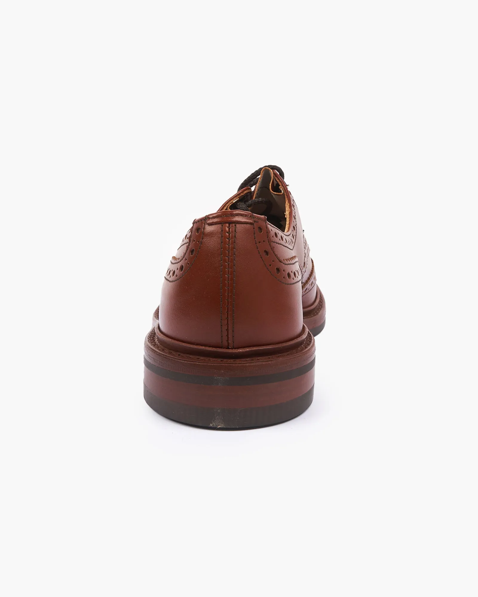 Trickers Bourton Country Derby Brogues - Marron Antique / Dainite Sole