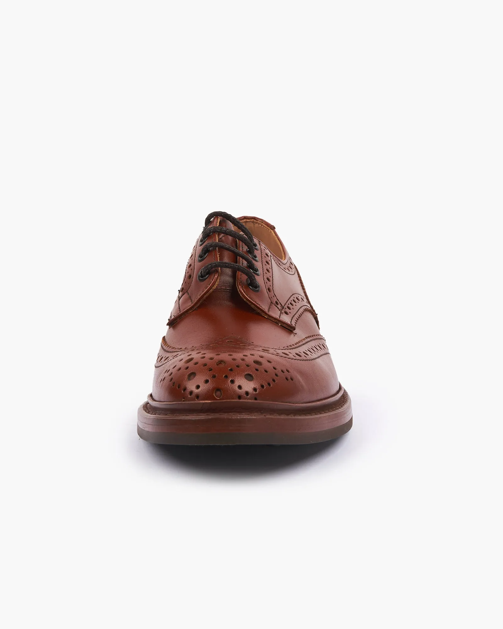 Trickers Bourton Country Derby Brogues - Marron Antique / Dainite Sole