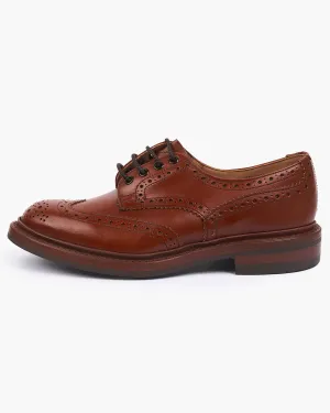 Trickers Bourton Country Derby Brogues - Marron Antique / Dainite Sole