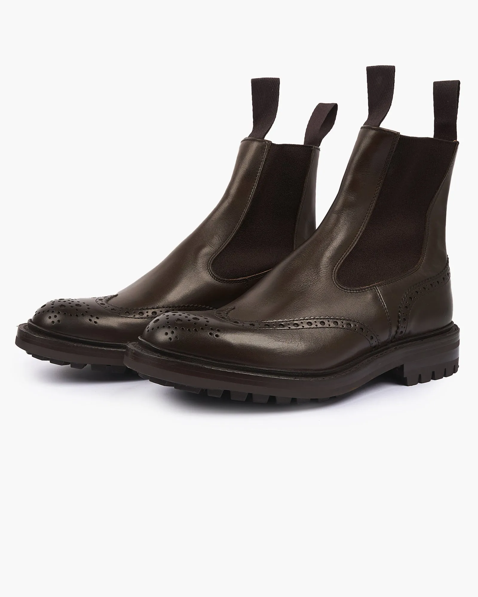 Trickers Henry Country Dealer Boot - Espresso Burnished / Commando Sole