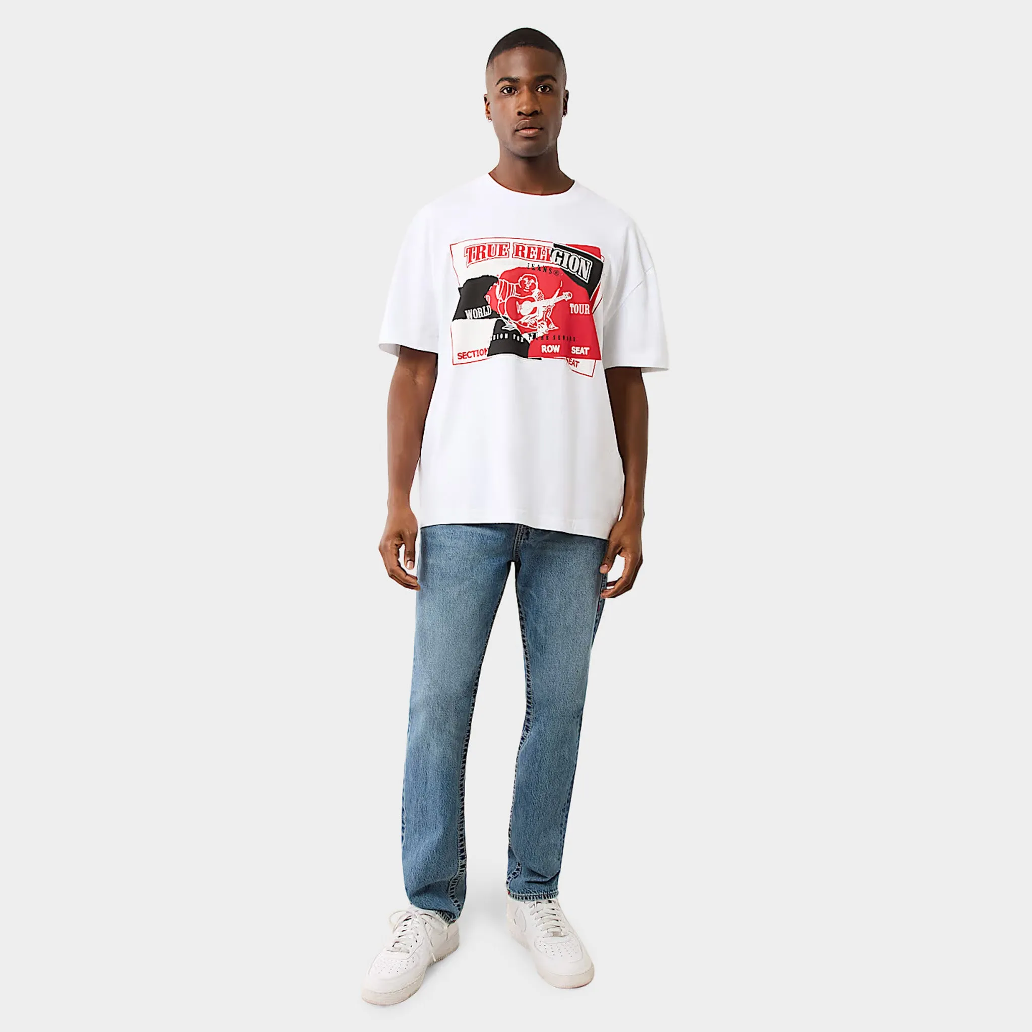 True Religion Torn SRS Tee / Optic White