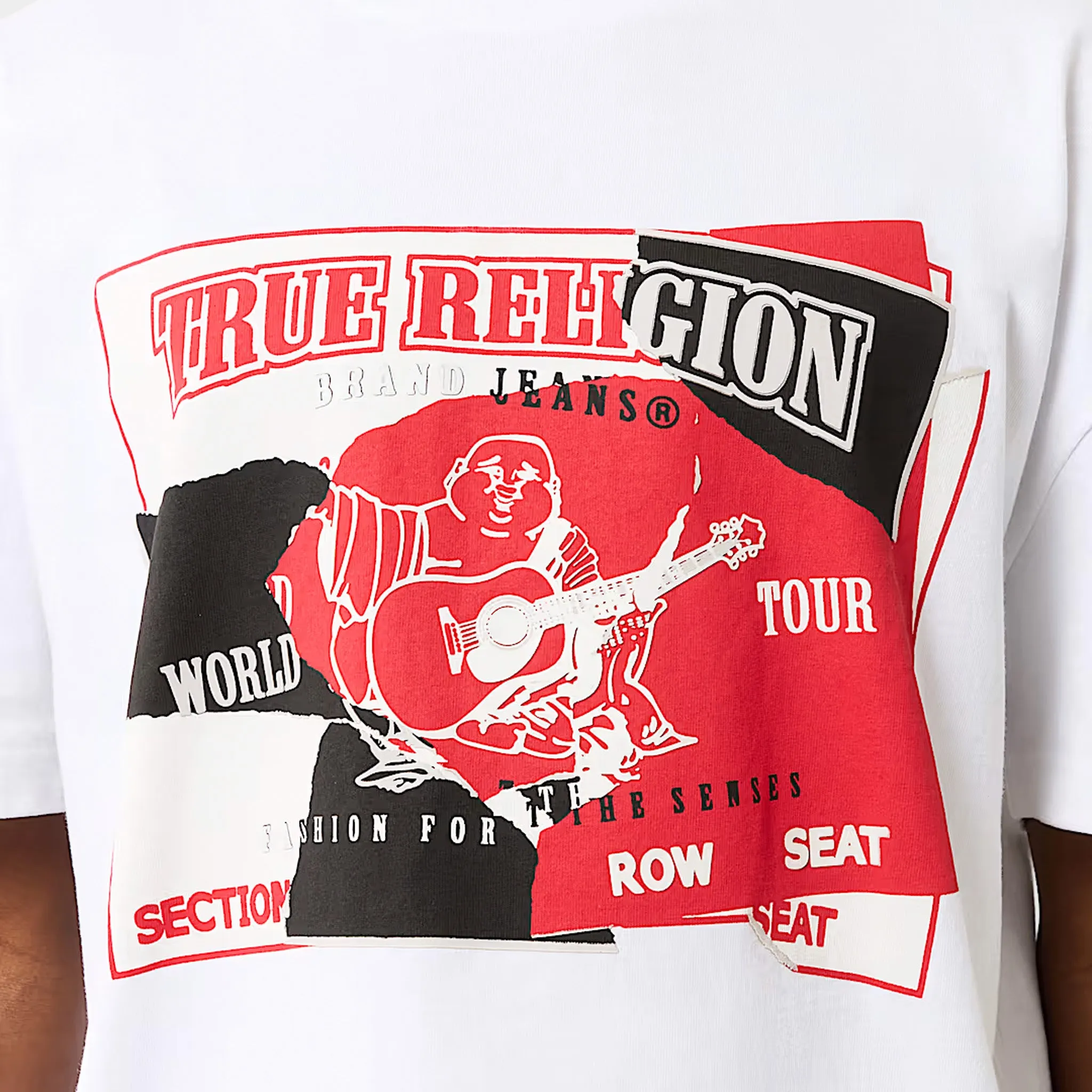 True Religion Torn SRS Tee / Optic White