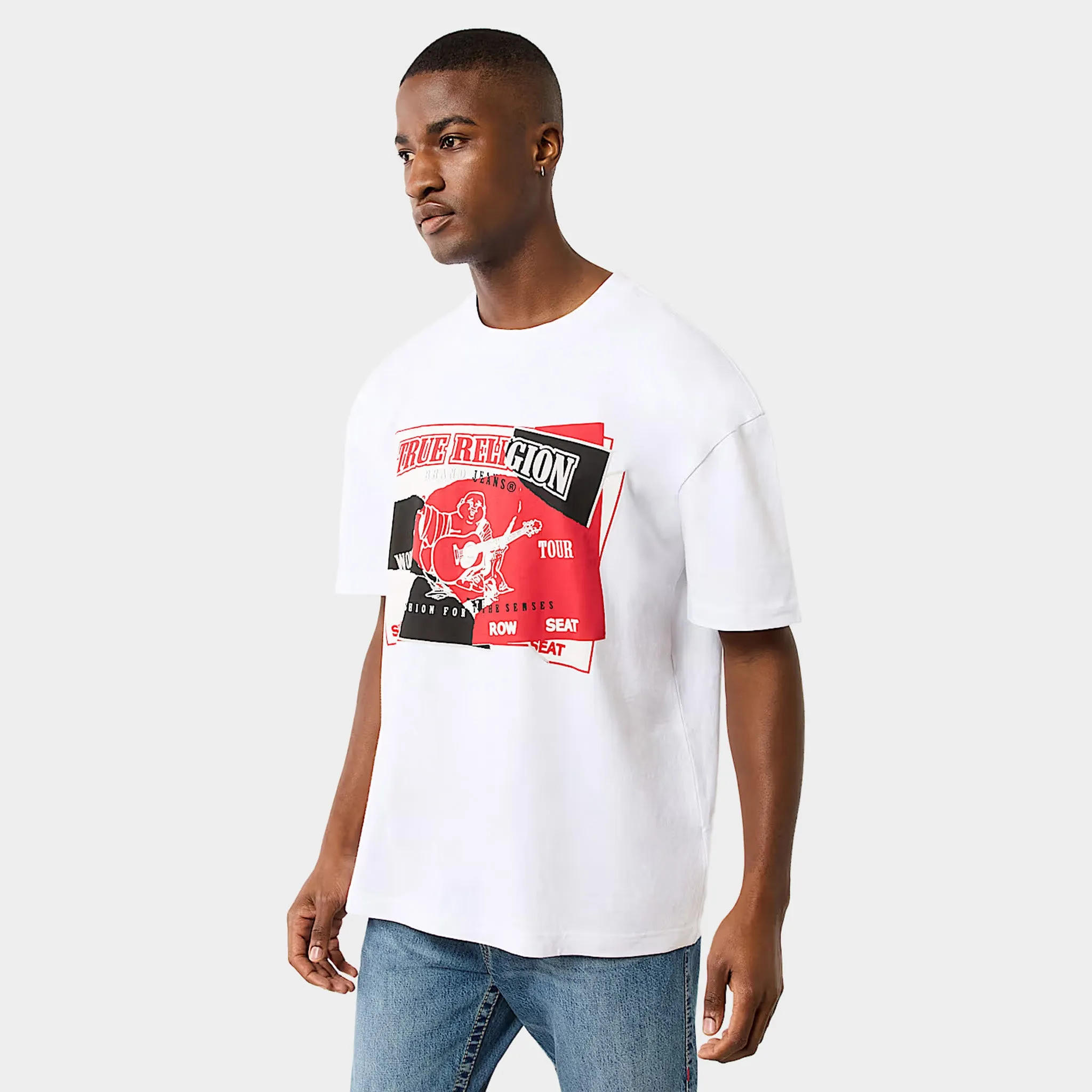 True Religion Torn SRS Tee / Optic White