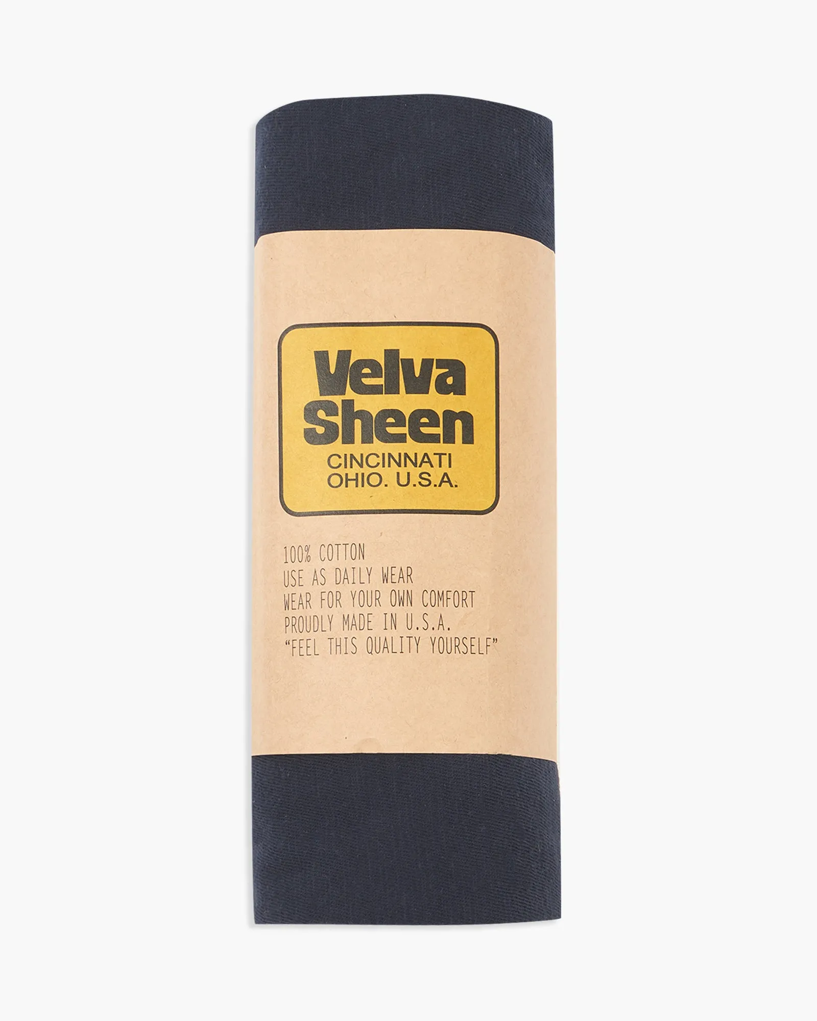 Velva Sheen Rolled S/S Regular Tee - Navy