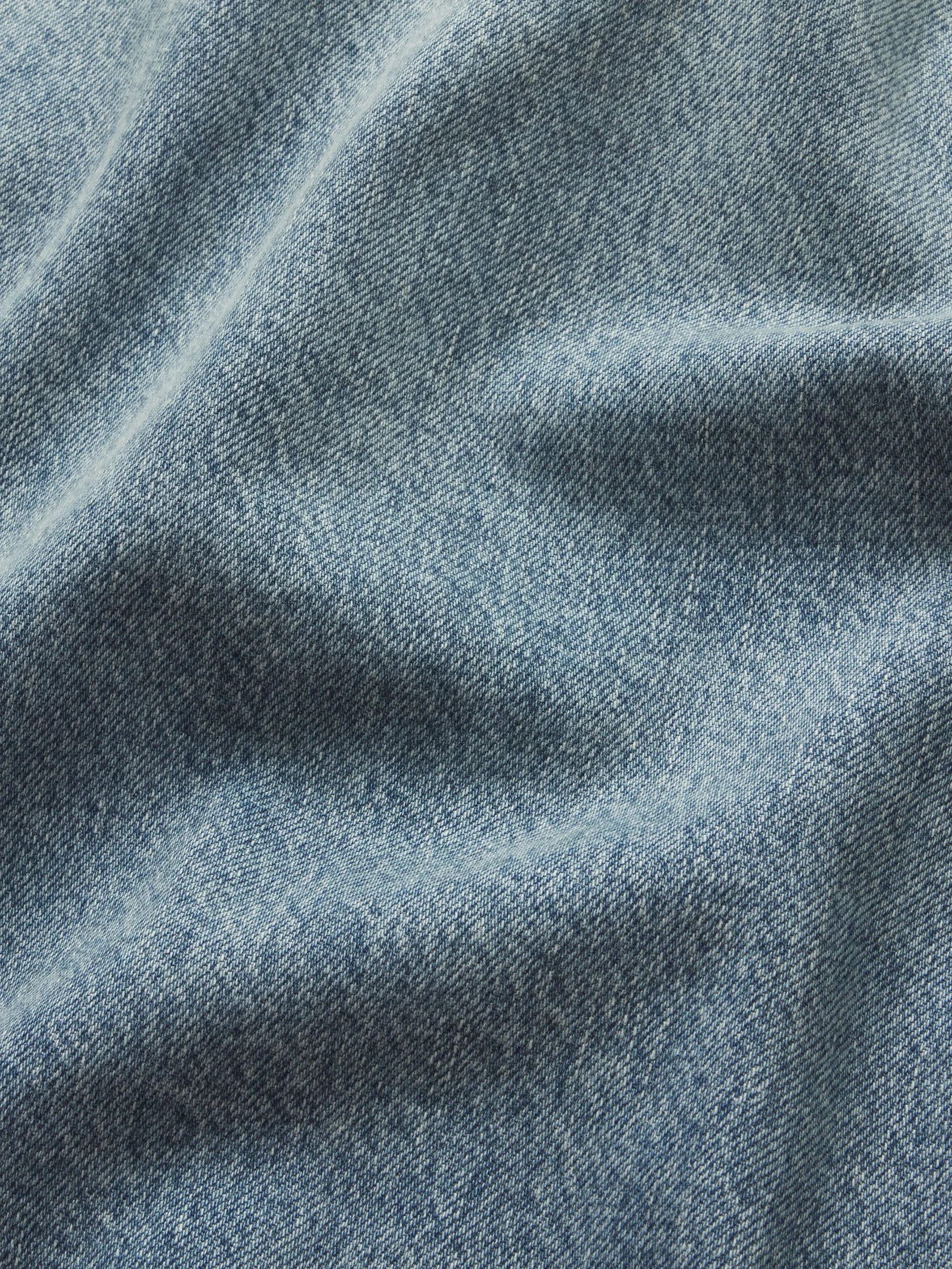 Vintage Denim Jacket -- Blue Beach Rips