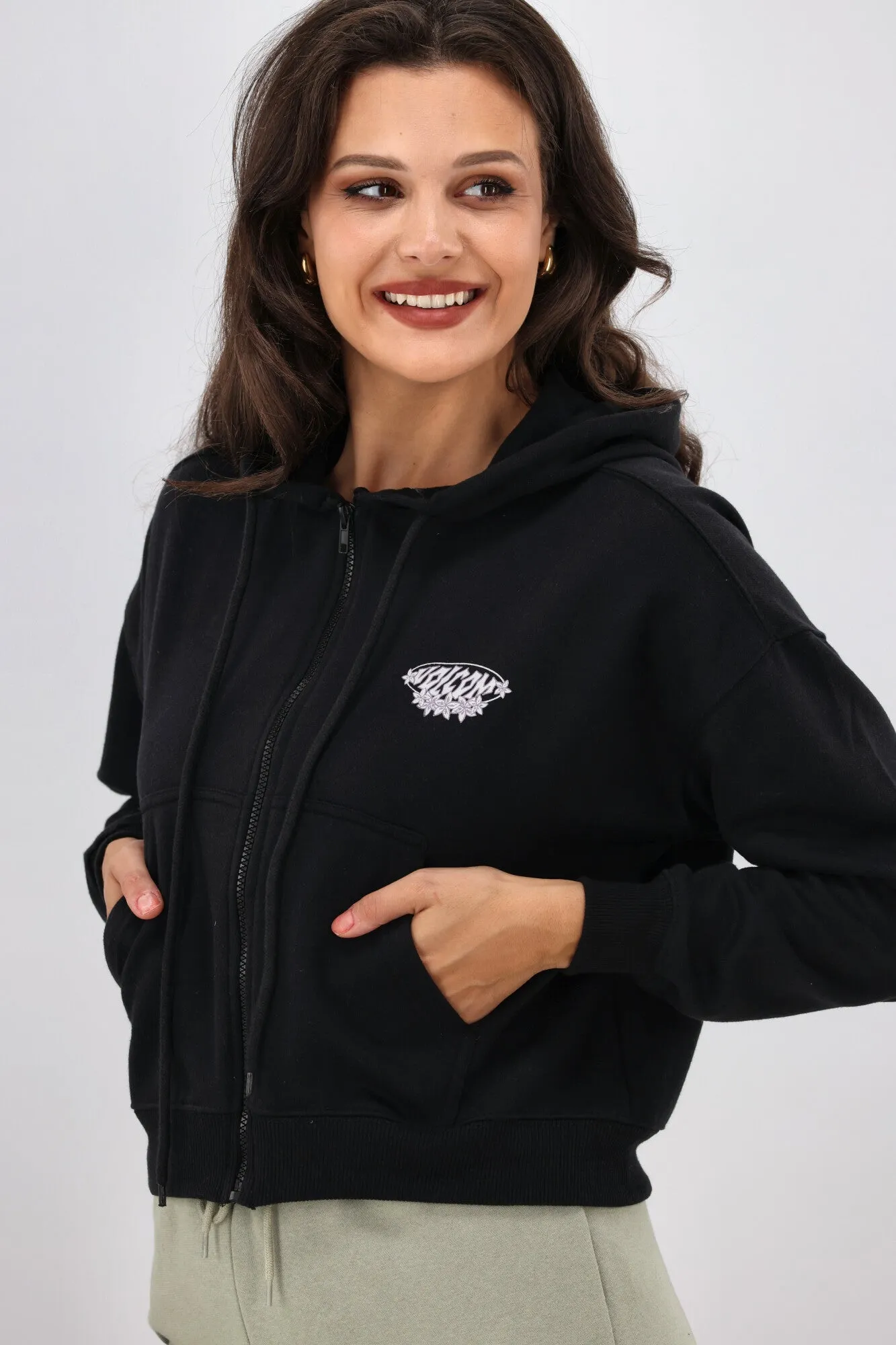 Volcom Get Up Zip Hoodie Black