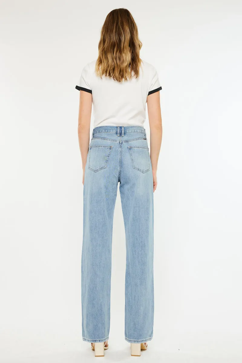 Wanda Ultra High Rise 90's Straight Leg Jeans