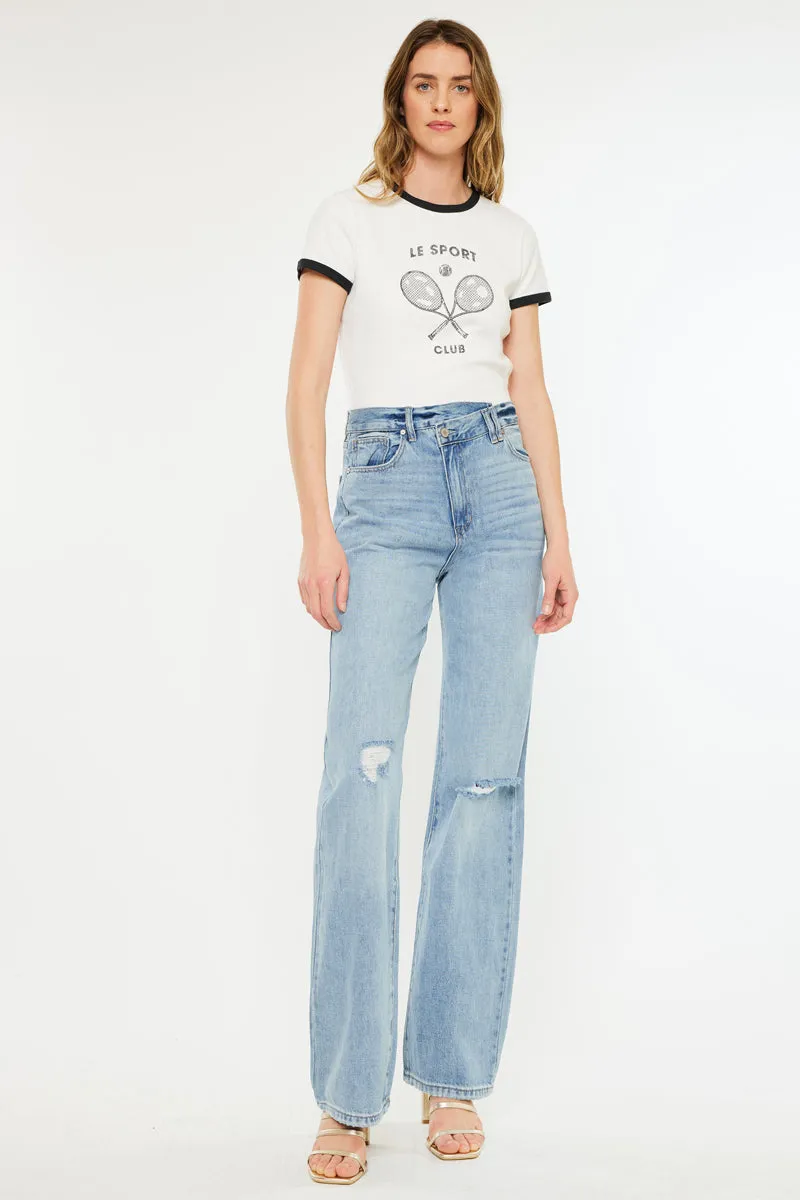 Wanda Ultra High Rise 90's Straight Leg Jeans