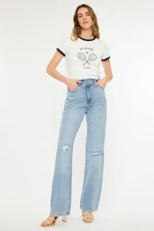Wanda Ultra High Rise 90's Straight Leg Jeans