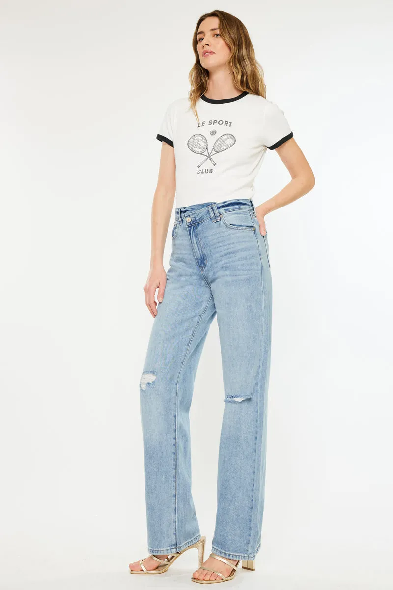 Wanda Ultra High Rise 90's Straight Leg Jeans