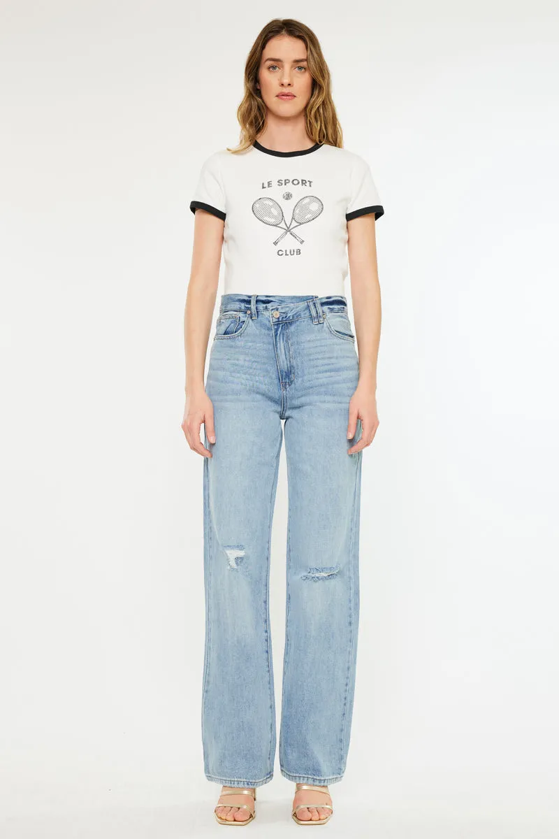 Wanda Ultra High Rise 90's Straight Leg Jeans