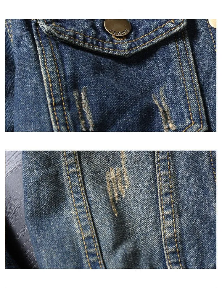 West Louis™ National Flag Denim Jacket