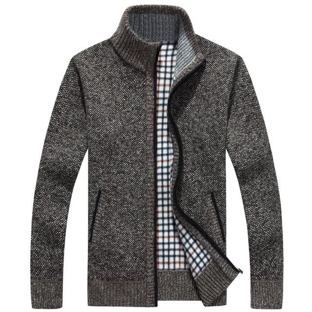 West Louis™ Velvet Cashmere Sweater Cardigan
