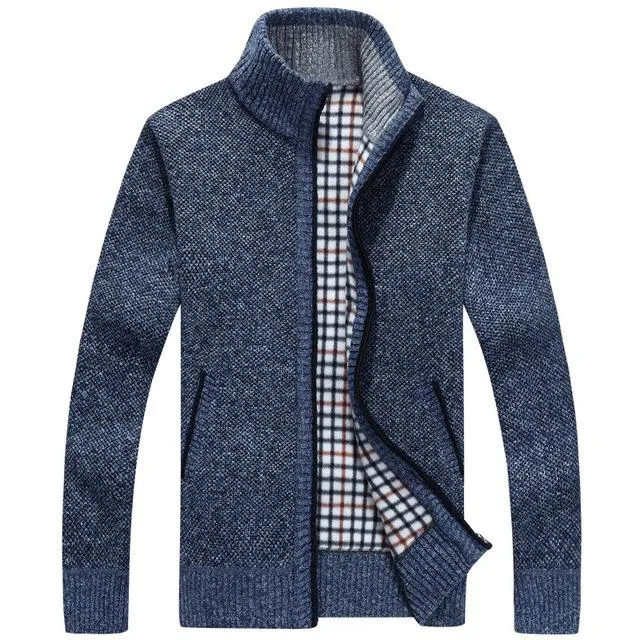 West Louis™ Velvet Cashmere Sweater Cardigan