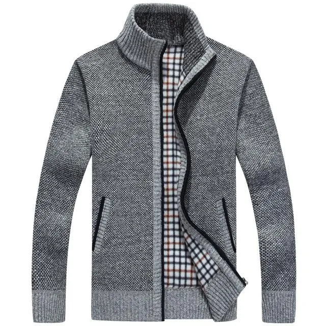 West Louis™ Velvet Cashmere Sweater Cardigan