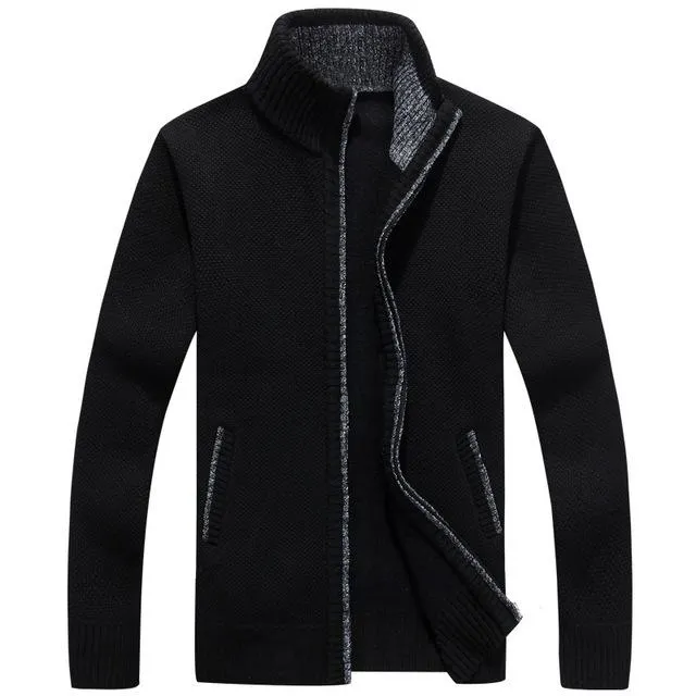 West Louis™ Velvet Cashmere Sweater Cardigan